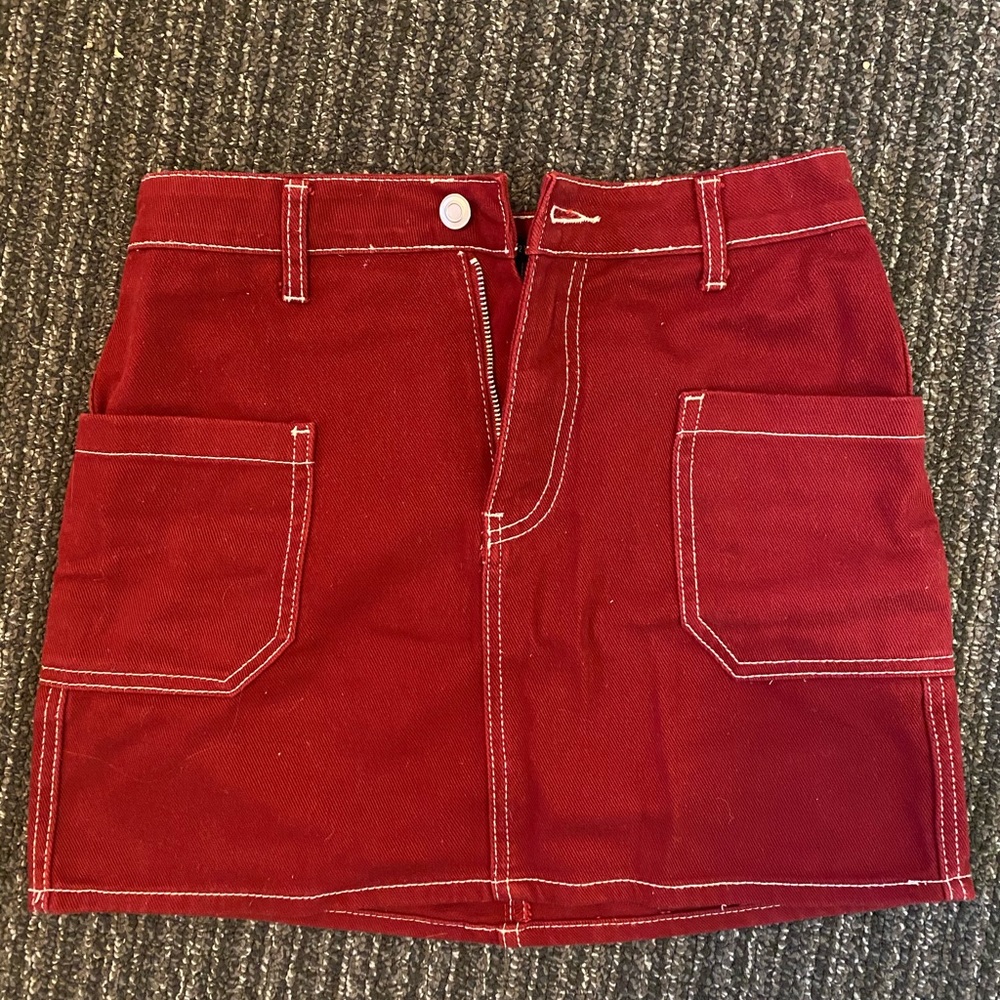Forever 21 Red denim Skirt
